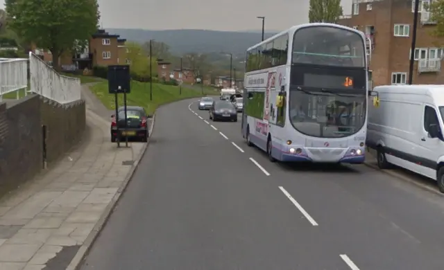 The 1A bus in Gleadless