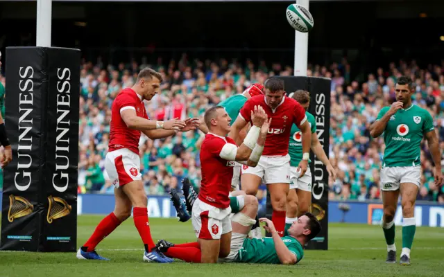 Wales celebrate