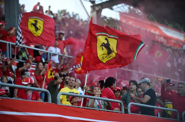 Ferrari fans at Monza