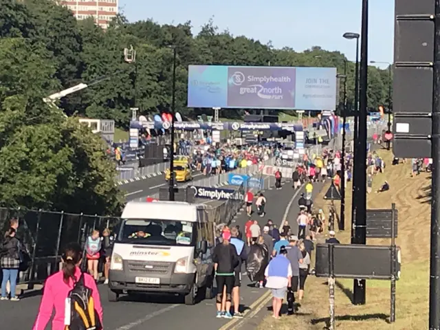 Great North Run start line