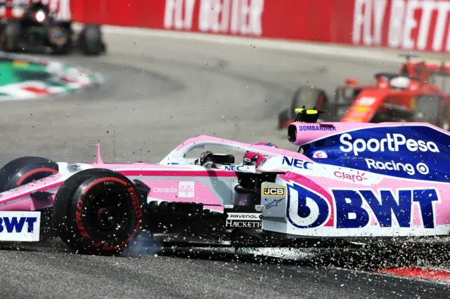 Lance Stroll and Sebastian Vetel