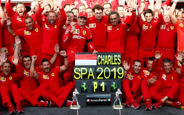 spa ferrari win