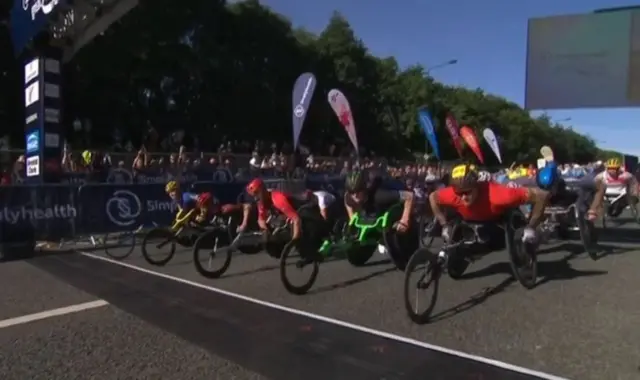 Great North Run wheelchair athletes