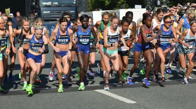 Start of women's Great North Run