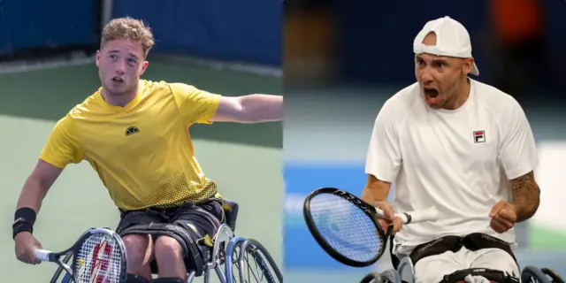 Split pic of Alfie Hewett and Andy Lapthorne