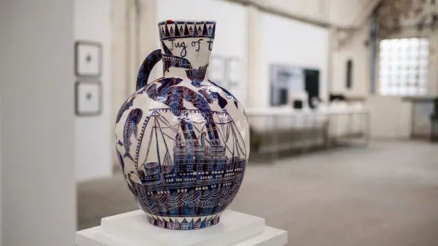 A jug on show at the festival