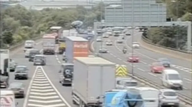 Traffic at J10 of M6