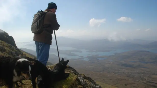 Man overlooking Uist