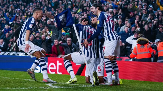 West Bromwich Albion celebrate
