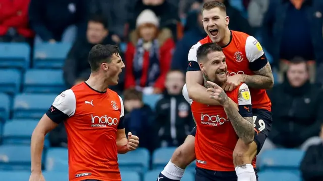 Luton celebrate