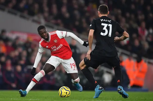 Arsenal's Nicolas Pepe