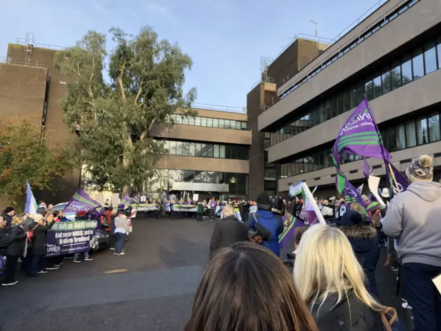 Nurses and healthcare workers at the Department of Health