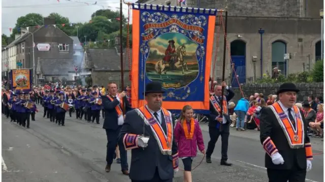 An Orange Order parade