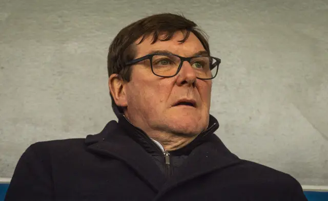 St Johnstone manager Tommy Wright at Cappielow