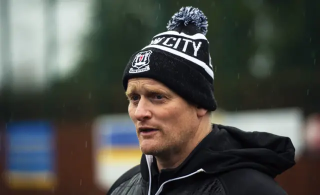 Elgin City manager Gavin Price at Galabank Stadium