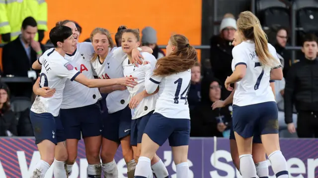 Tottenham celebrate