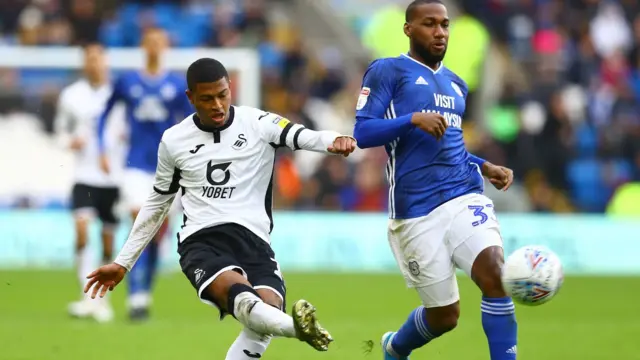 Rhian Brewster and Junior Hoilett