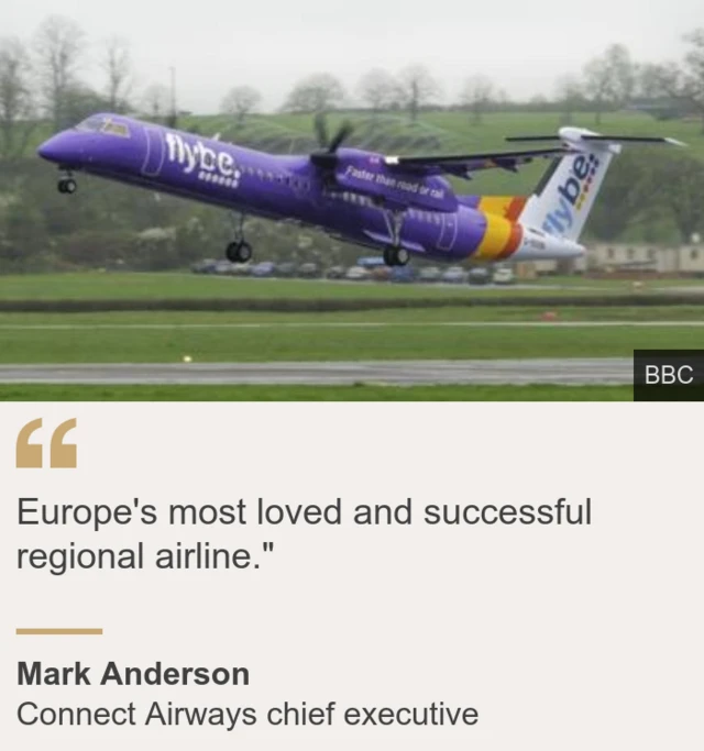 Graphic of flybe airplane