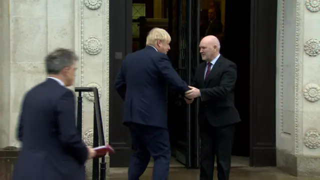 Boris Johnson and Alex Maskey