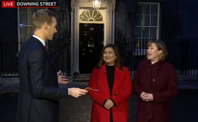 Dan Walker, Ayesha Hazarika and Katie Perrior