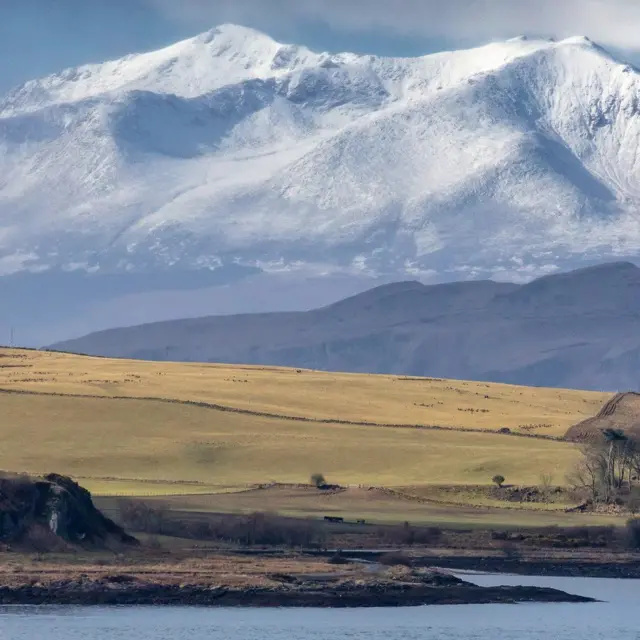 Cumbrae, Bute and Arran from near Largs, Ayrshire