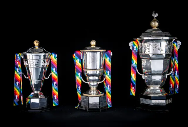 Rugby League World Cup trophies