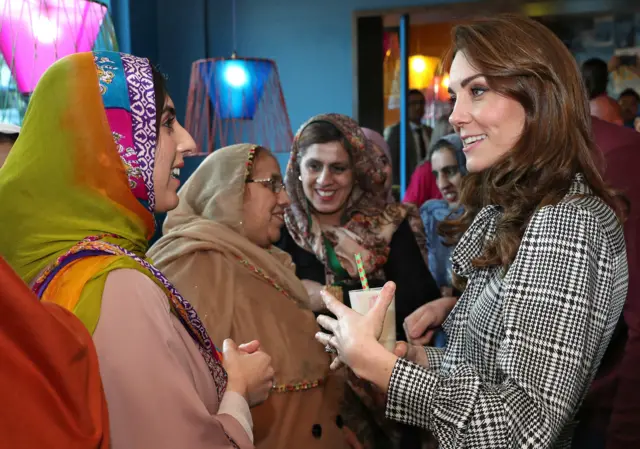 Kate and women from Womens Muslim Council