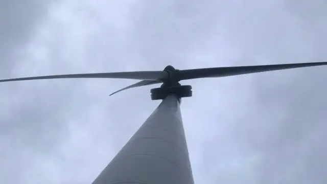 A wind turbine