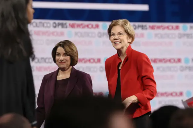 Amy Klobuchar and Elizabeth Warren