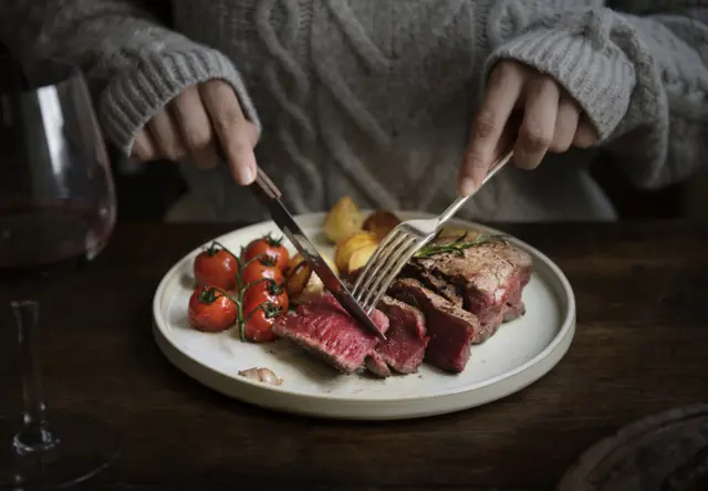 Woman eating