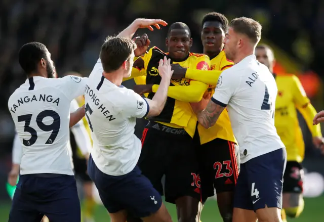 Jan Vertonghen and Abdoulaye Doucoure