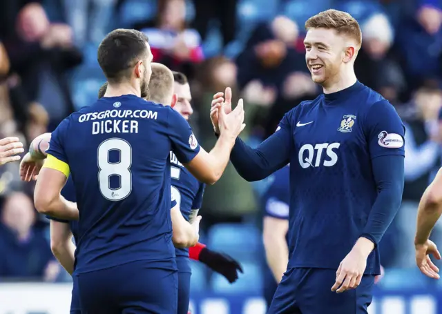 Stuart Findlay (right) has scored twice for Kilmarnock