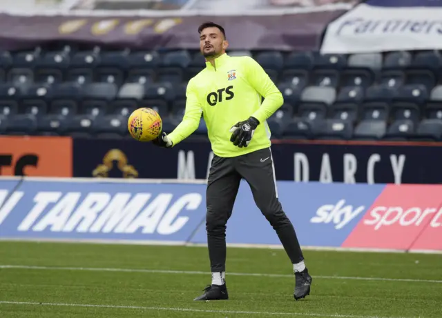 Kilmarnock goalkeeper Jan Koprivec