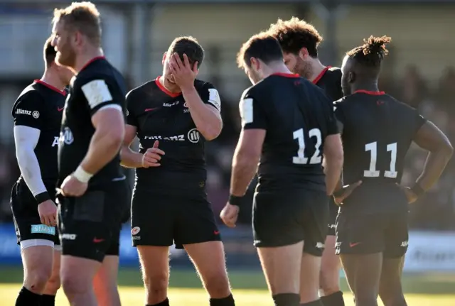 Saracens players