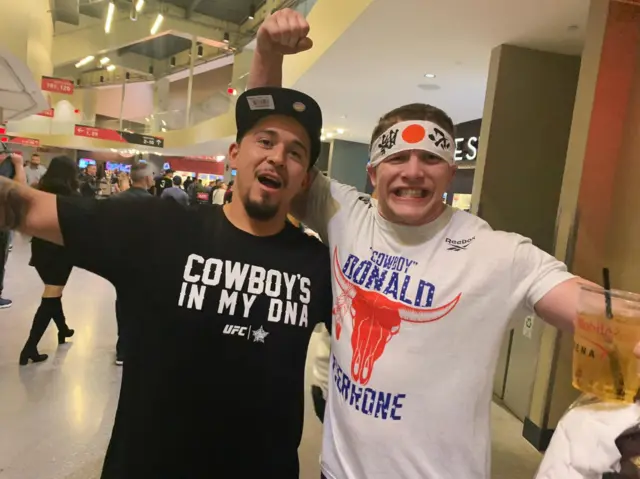 UFC fans in Las Vegas