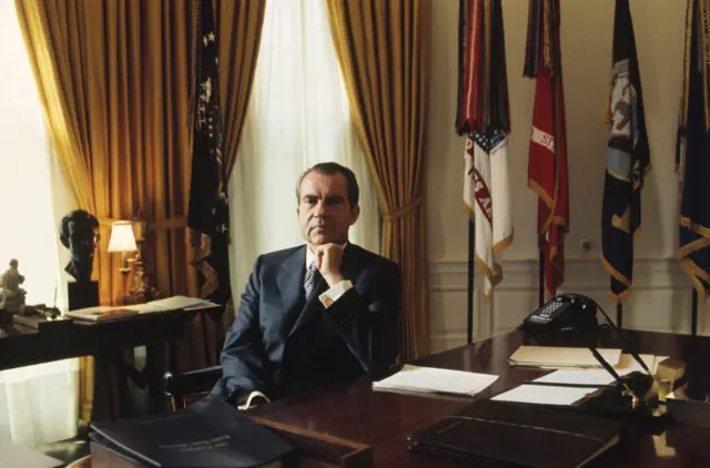 Richard Nixon in the Oval Office