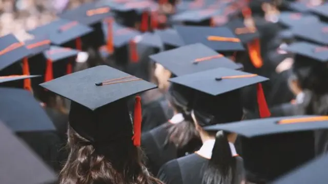 Graduates wearing hats