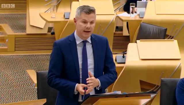 Finance Secretary Derek Mackay