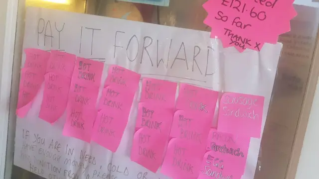 The pay it forward board