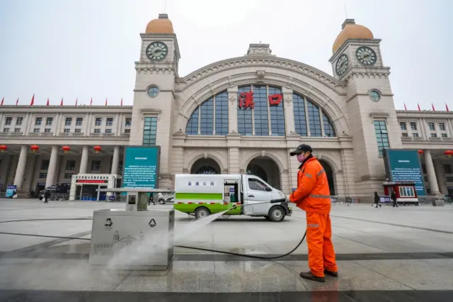 Hankou station in Wuhan