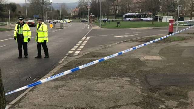 POLICE CORDON IN BRADFORD