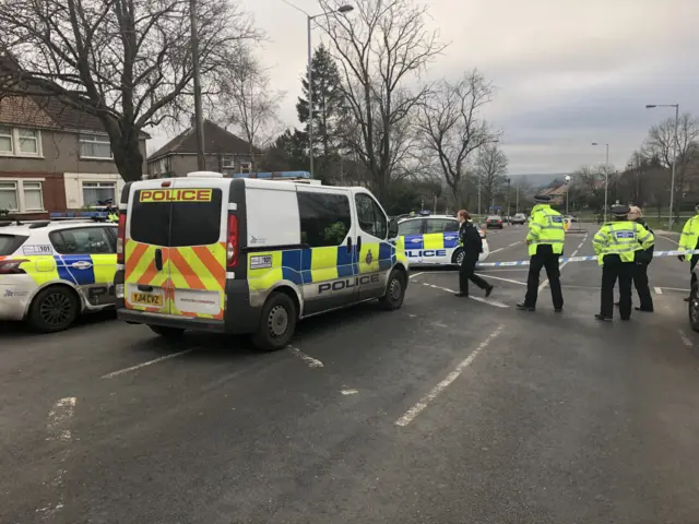 POLICE CORDON IN BRADFORD