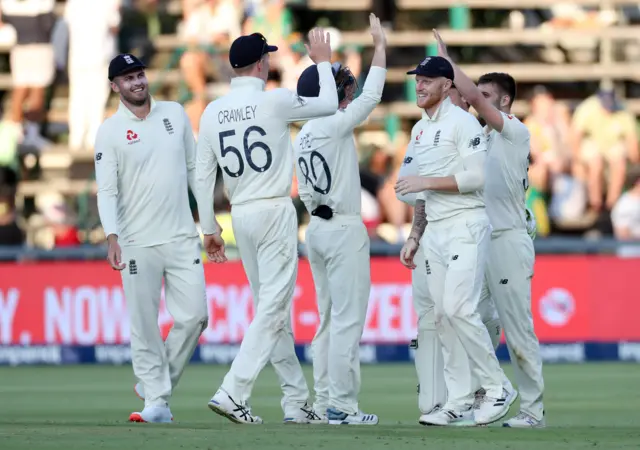 England celebrate