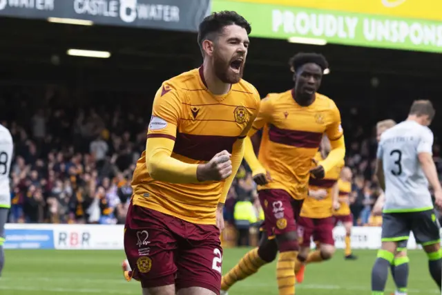 Liam Donnelly scored a penalty in Motherwell's win over Hibs in August