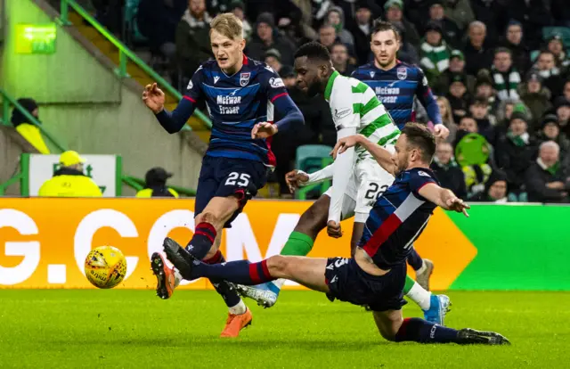 Odsonne Edouard knocks in his second goal of the afternoon