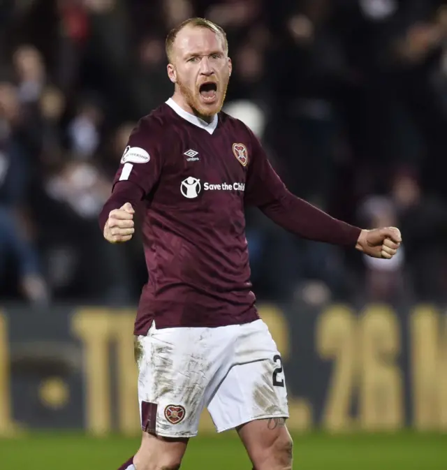 Hearts striker Liam Boyce