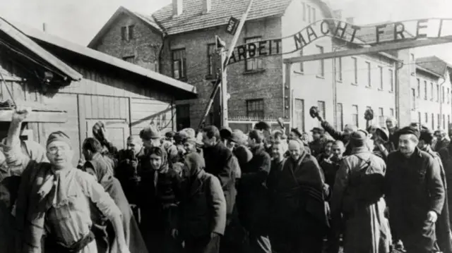 Soviet troops liberated Auschwitz in January 1945