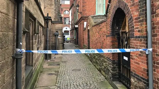 Police cordon on St Martins East