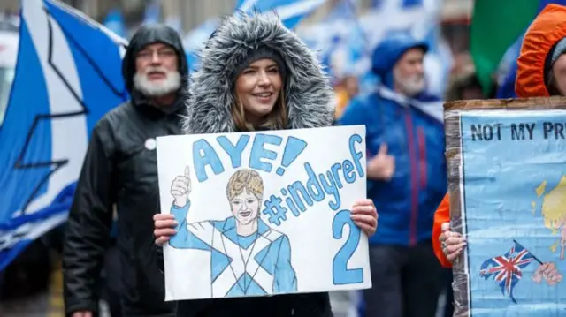 Pro-independence supporter