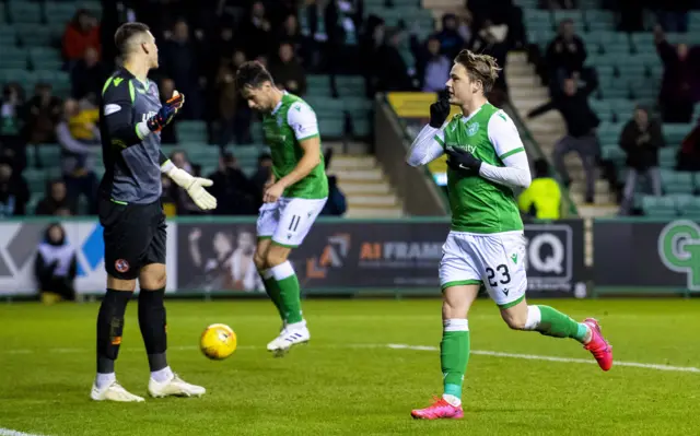 Scott Allan celebrates after levelling the game